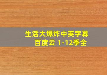 生活大爆炸中英字幕百度云 1-12季全